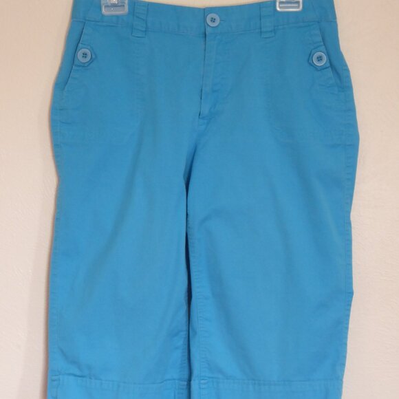 Turquoise Capris by Christopher & Banks- Size 10 - Picture 1 of 3